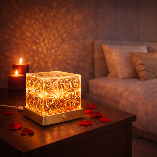 Aurora Wave – Projecteur Cristal LED 16 Couleurs Ambiance relaxante instantanée – Effet vagues & flammes